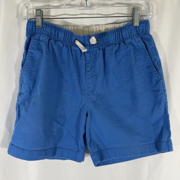 Crewcuts Shorts Boys 14 Blue Pull On Drawstring Chino 5" Inseam Cotton Blend - Picture 1 of 8